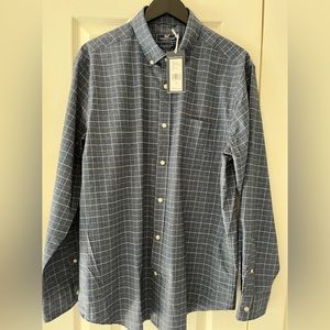 NWTVineyard Vines Mens L Classic Fit Moonshine“Performance” button down shirt